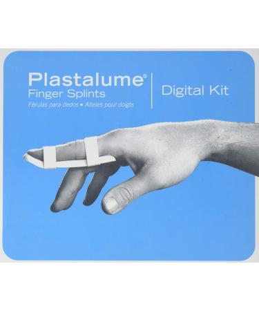 Brownmed Plastalume Finger Splints 40 Kit Set Comes with 40 Finger Splints of Different Sizes Foam Padded Finger Stay for Breaks Jams Sprains and Strains