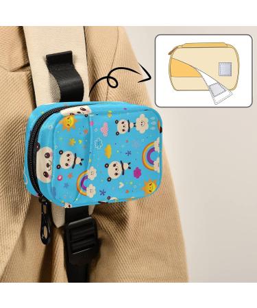 SUABO Panda Bears Weekly Pill Organizer - Travel 7 Day Pill Box with Separate Compartments for Medications & Vitamins | Blue - Buy Online on GoSupps.com