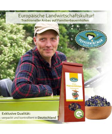  PEPPERMINTMAN Blue Mallow Flowers Herbal Tea Turns Blue for 1-5 Minutes PeppermintMan Paper Bag (120g) - Buy Online on GoSupps.com