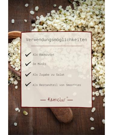 1kg organic hemp seeds peeled and unroasted - hemp seeds are ideal as a topping in cereals and in salads - Buy Online on GoSupps.com