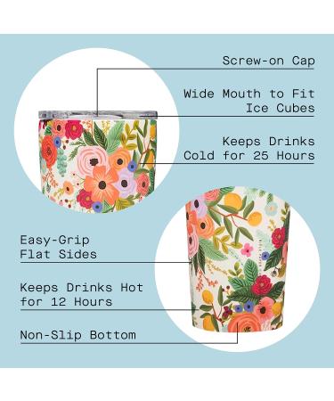 Corkcicle Rifle Paper Co. Tumbler - 16 oz Garden Party Cream | Triple Insulated Stainless Steel Travel Mug | BPA Free - Buy Online on GoSupps.com