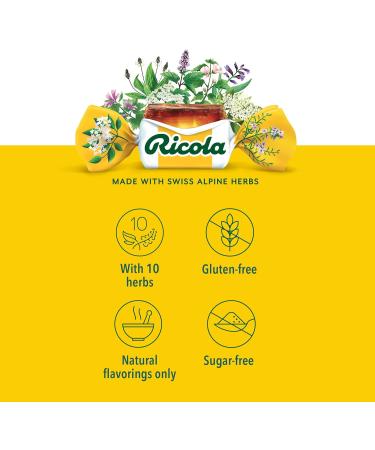 Ricola Lemon Mint No Sugar Added Throat Drops - Buy Online on GoSupps.com