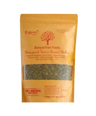 BanyanTree Foods Premium Kasuri Methi (Premium Dried Fenugreek Leaves 150g) All Natural Indian Origin
