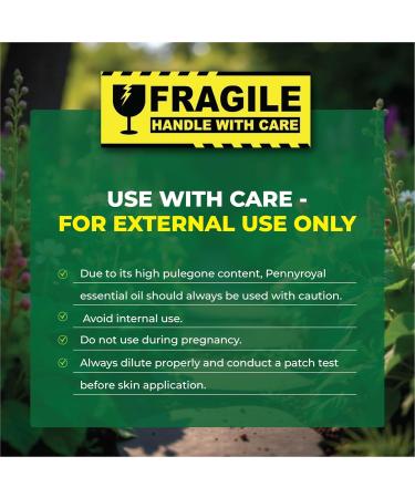 Pennyroyal Essential Oil 100% Pure Steam Distilled from Mentha pulegium | Fresh Minty Aroma for Aromatherapy & Massage | Undiluted | Top Note | Natural Therapeutic Grade | from Morocco | 15ml Pennyroyal 0.5 Fl Oz (Pack of  - Buy Online on GoSupps.com