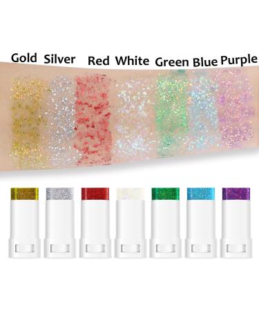UCANBE Gold Body Glitter & Face Glitter Stick | Chunky Makeup for Concerts Festivals & Raves - Sparkling Mermaid Sequins for Hair Eyes & Lips - Buy Online on GoSupps.com