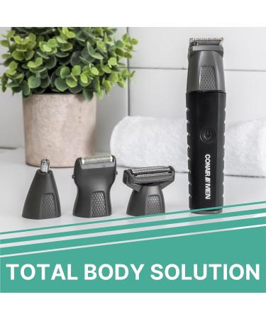 Conair Men All-in-One Grooming Trimmer Kit - 16 Piece Rechargeable Nose Beard Mustache & Body Hair Trimmer - Showerproof Manscaping Tool - Buy Online on GoSupps.com