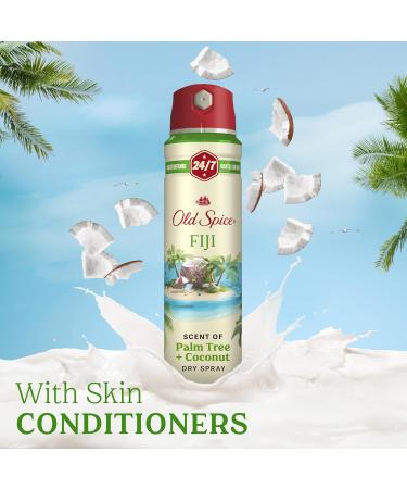 Buy Old Spice Men's Antiperspirant & Deodorant Invisible Dry Spray - Fiji Scent (Pack of 3) | Fresh & Long-lasting Formula - International Shipping Available - Buy Online on GoSupps.com