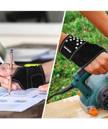 SHZNJXD Upgrade Wrist Brace for Carpal Tunnel - Doctor Recommended Night Support (2 Pack Black) - for Men and Women - Buy Online on GoSupps.com