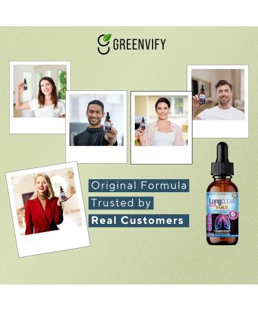 GREENVIFY LungCLEAR PRO MAX Extra Strength Respiratory & Lung Health Drops Peppermint Flavor 2 fl oz 30 Servings (2) - Buy Online on GoSupps.com
