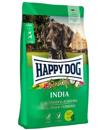 Happy Dog - Sensitive India Rice Peas And Turmeric M - Dry food for adult dogs - 10 kg India (rice peas & turmeric) 10 kg (1 Pack)