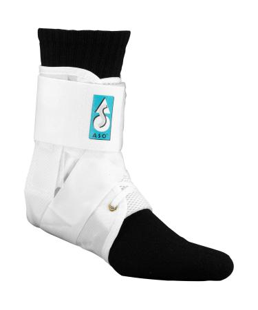 MedSpec ASO w/ Plastic Stays Ankle Brace Stabilizer White Extra Small