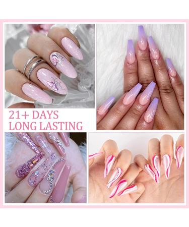 TopDirect Poly Nail Gel Set - 8*15 ml Poly Gel Colors with White & Pink Liner Gel, Builder Gel, 100 False Nail Tips, Base & Top Coat, Slip Solution, Manicure Tools - Perfect Gift for Women - Mix-2 - Buy Online on GoSupps.com