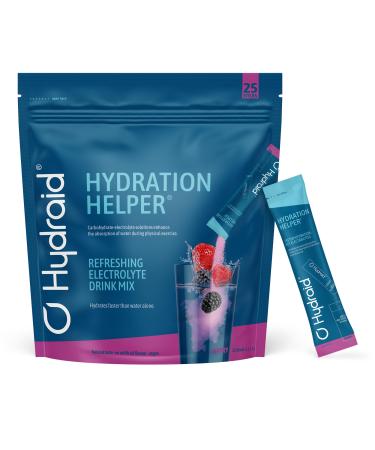 HYDRAID Hydration Helper BERRY Electrolyte Powder with 1118mg of Electrolytes for Sport and Rapid Recovery 25 sachets in Forest Berry flavour