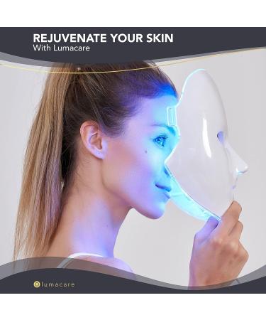 LED Face Mask for Glowing Skin - Red Light Therapy 8 Wavelengths Comfortable Design with Head Strap & Controller - Buy Online on GoSupps.com