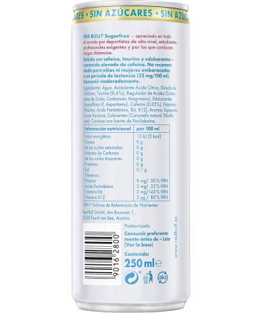  Red Bull Red Bull Energy Drink Sugarfree 24 x 250 ml - Buy Online on GoSupps.com