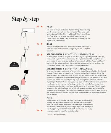 Mylee Gel Builder Super Pigment 13 ml - Rose Petal - Gel builder opaque en 2 couches - Couleur Intense modelage facile et tenue jusqu' 4 Semaines - Formule v gan pour ongles solides et sculpt s 1 - Rose Petal - Buy Online on GoSupps.com