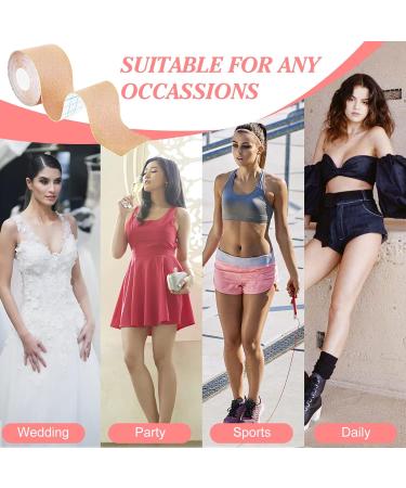 Skin-Friendly & Waterproof Boob Tape for Breast Lift - Beige | Perfect for Large Breasts - Buy Online on GoSupps.com