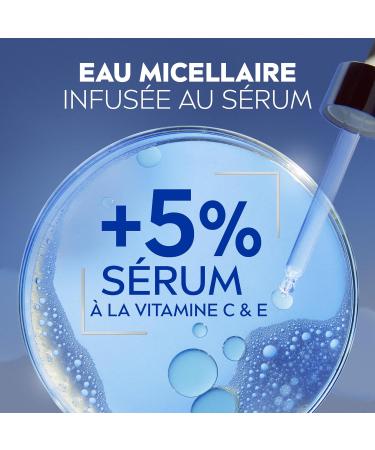 NIVEA SKIN GLOW Micellar Water (1 x 400 ml) Serum-infused facial cleanser with Amino Acid & Vitamin C E Fragrance-free waterproof micellar makeup remover brightens dull and tired skin - Buy Online on GoSupps.com