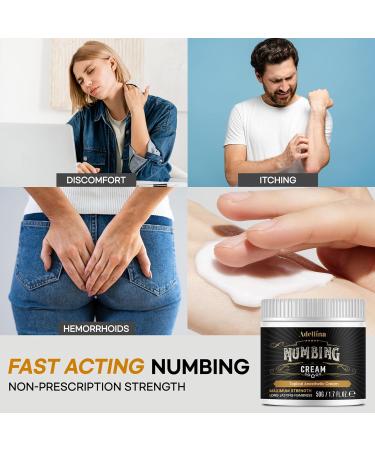 Numbing Cream Maximum Strength: Long Lasting Extra Relief with Arnica and Emu Oil (1.7 OZ) 1.7 Ounce - Buy Online on GoSupps.com