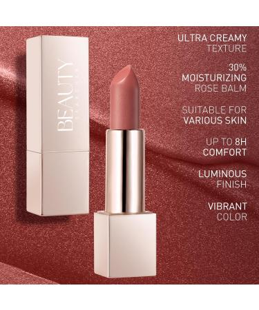 Beauty Searcher Lipstick - Metallic Shine Hydrating Lip Balm in Honey Peach Coral | Long-Lasting Moisturization & Luxury Makeup - Buy Online on GoSupps.com