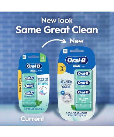 Oral-B Glide Pro-Health Comfort Plus Dental Floss - Mint (NEW Version) - Buy Online on GoSupps.com
