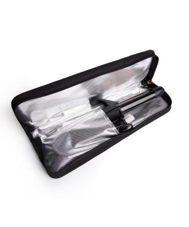 AmoVee Travel Curling Iron & Flat Iron 2 in 1 Mini Hair Straightener 1 Inch Dual Voltage - Black - Buy Online on GoSupps.com