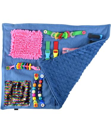 Fidget Blanket for Alzheimer's Anxiety Relief - Sensory Pad for Autistic and Dementia Patients - Buy Online on GoSupps.com