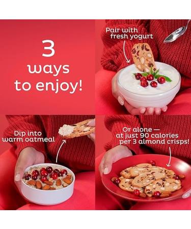 Nonni's THINaddictives Almond Thin Cookies - Cranberry Almond Biscotti Italian Cookies - Sweet & Crunchy Cookie Thins - Perfect with Coffee - Kosher - 4.4 oz 3 Pack - Buy Online on GoSupps.com