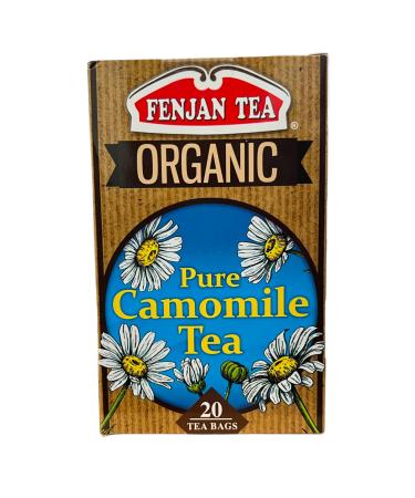 Fenjan Tea Organic Pure Camomile Tea 40g - 20 Bags (Pack of 6)