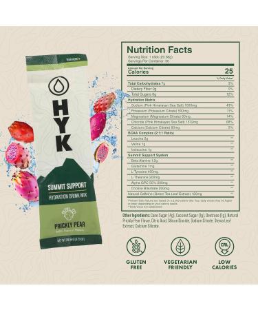 HYK Electrolyte+ Drink Mix - Formulated for Endurance - Science-Backed Fuel for Runners Ultra & Trail Athletes - Energy Focus Hydration Recovery All in One - Prickly Pear Flavor 30 Sticks - Buy Online on GoSupps.com