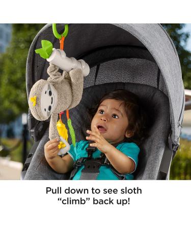 Fisher-Price Slow Much Fun Stroller Sloth - Motion & Sensory Baby Toy for Newborns - Buy Online on GoSupps.com