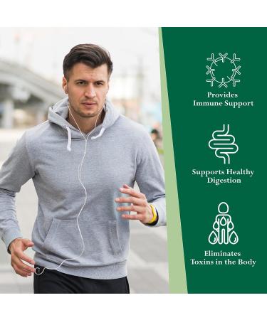 Organic Chlorella Capsules for Blood Pressure, Immunity & Cholesterol - 60CT | Non-GMO Vegan Supplements with Chlorophyll, Iron & Protein - Buy Online on GoSupps.com