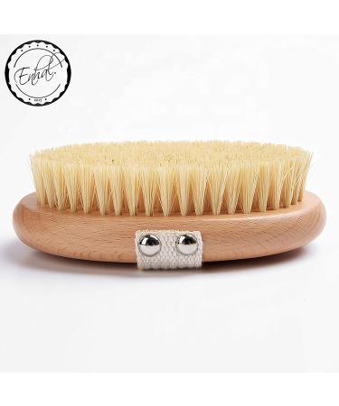 Enhal Premium Vegan Body Brush - Anti-Cellulite & Lymphatic Drainage | Professional Medium Strength Dry Brush with Natural Bristles for Flawless Skin - Buy Online on GoSupps.com