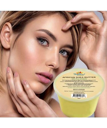 Buy 100% Pure African Raw Unrefined Yellow Shea Butter 15 oz | Natural Creamy Butter for Hair Skin & DIY Recipes - Buy Online on GoSupps.com
