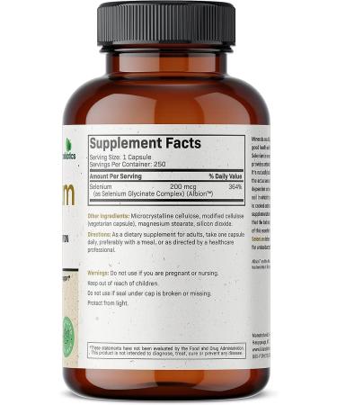 Futurebiotics Selenium 200mcg - Amino Acid Complex - Non GMO - 250 Capsules - Buy Online on GoSupps.com