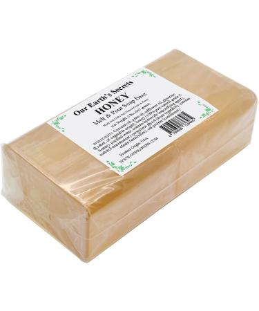 Earth's Secrets Honey 2lb Melt and Pour Soap Base - Natural and Nourishing - Buy Online on GoSupps.com