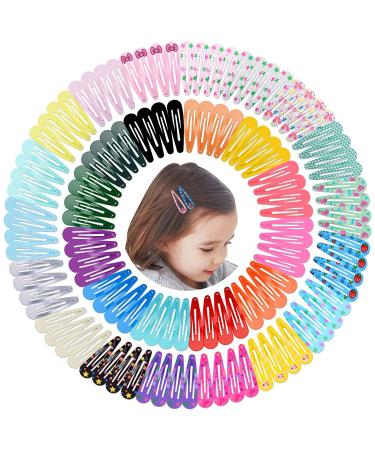 120 Pcs Colorful Hair Clips for Girls | Cartoon Metal Barrettes Set (30 Designs) - Perfect for Kids & Teens - Buy Online on GoSupps.com