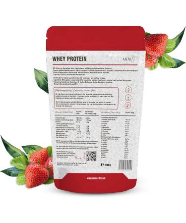 Menufit Whey Protein Powder 500g Protein Powder for Muscle Building Water Soluble Protein Powder Based on Whey Protein (Vanilla) - Buy Online on GoSupps.com