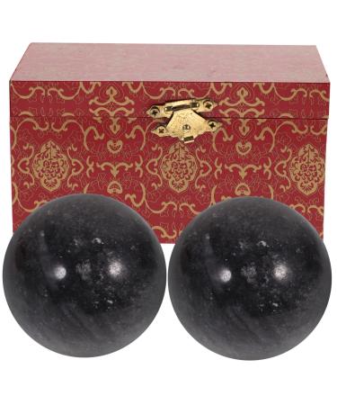 Ohphcall 2st massage balls made of jade massage roller baoding balls ring fingers deep fabric trigger chinese stress balls small chinese health hockey racket older hand