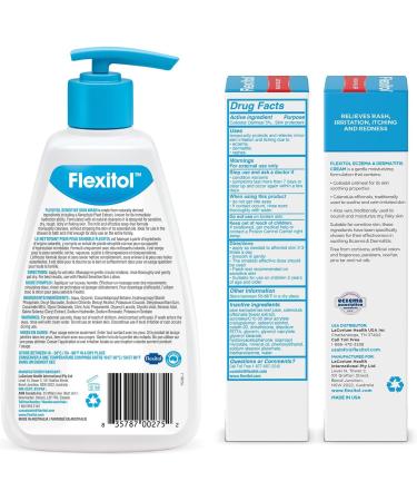 Flexitol Eczema & Dermatitis Cream + Sensitive Skin Wash - Soothing Relief for Irritated Skin - Buy Online on GoSupps.com