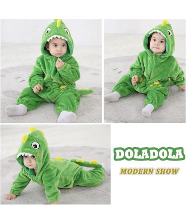 Doladola Unisex Baby Toddler Hooded Dinosaur Romper Jumpsuit | 3.5-4.5 Years Infant Sleepsuit Outfit - Buy Online on GoSupps.com