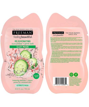 Freeman Facial Mask Variety Pack - Clay, Gel, Mud & Peel-Off Masks 18 Count Sachets for Hydrating, Detoxifying, Clearing & Rejuvenating Skin - Travel-Friendly Skincare - Buy Online on GoSupps.com