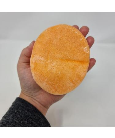 Handmade Exfoliating Soap Sponge - Perfume Fragranced, Vegan & Cruelty-Free - Vegetable Glycerin - Exfoliating Bath & Shower Sponge - Vegan Gift (Amber) - Buy Online on GoSupps.com