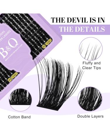 Lash Clusters 208 PCS D Curl Volume Individual Eyelash Extensions Kit - Soft Wispy False Lashes - DIY Lash Extensions 8-16mm - Comfortable Band - Pack of 1 - Buy Online on GoSupps.com