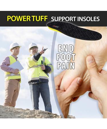 JobSite Power Tuff Anti-Fatigue Orthotic Insoles - Medium US Men 8-10.5 Women 9-11 | International Shipping - Buy Online on GoSupps.com