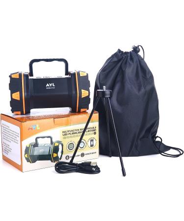 AYL LED Camping Lantern Rechargeable | 8 Light Modes, 4800mAh Power Bank | IPX6 Waterproof, 1450 Lumens | Emergency Hurricane Lantern Flashlight with Tripod & USB Cable - Buy Online on GoSupps.com