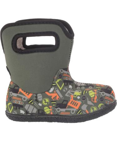 BOGS Baby Wellington Boots Plum Flower Stripe 71565 | Size UK 4 Child | Green Multi - Buy Online on GoSupps.com