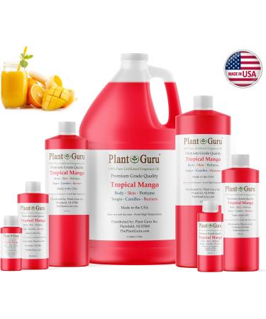 Tropical Mango Fragrance Oil 4 oz | Scented Oil for Soap Candles & DIY Crafts | Aromatherapy & Body Care Essentials - Buy Online on GoSupps.com