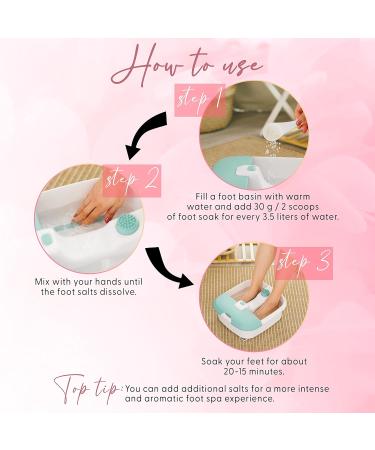 CalmGenix Foot Soak with Tea Tree Oil & Dead Sea Salt - Treat Nail Fungus & Athletes Foot, Moisturize & Deodorize Feet, Exfoliating for Hard Skin - Buy Online on GoSupps.com