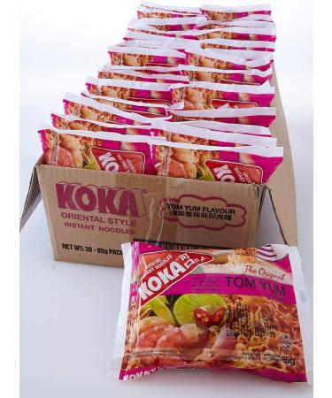 Koka Oriental Instant Noodles The Original Tom Yum Flavour (Pack of 85G X 30Pcs) - Buy Online on GoSupps.com